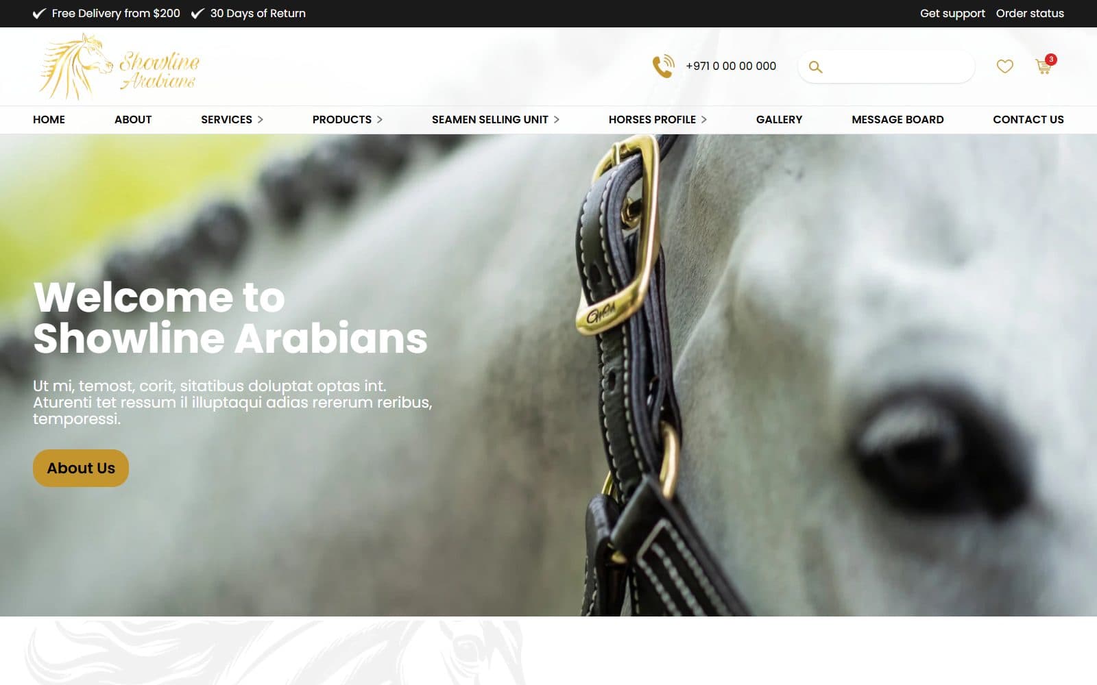 Showline Arabians homepage